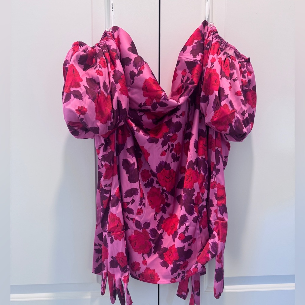 BRAND NEW For Love & Lemons Huda floral mini dress XL - Picture 5 of 11